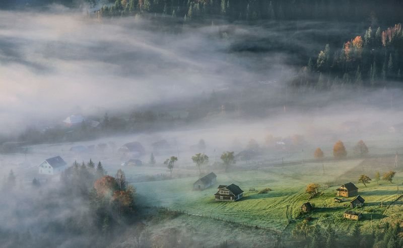 Утро деревеньки фото превью