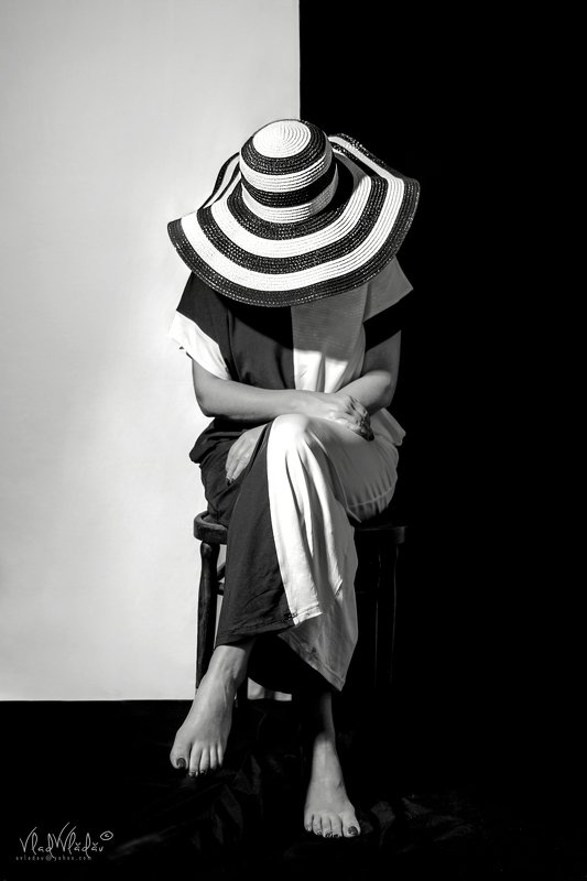 #hat, #summer #black & white summer hat фото превью