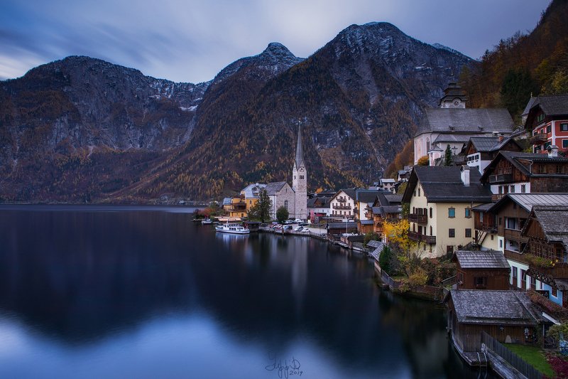 Золотая осень в Гальштате фото превью