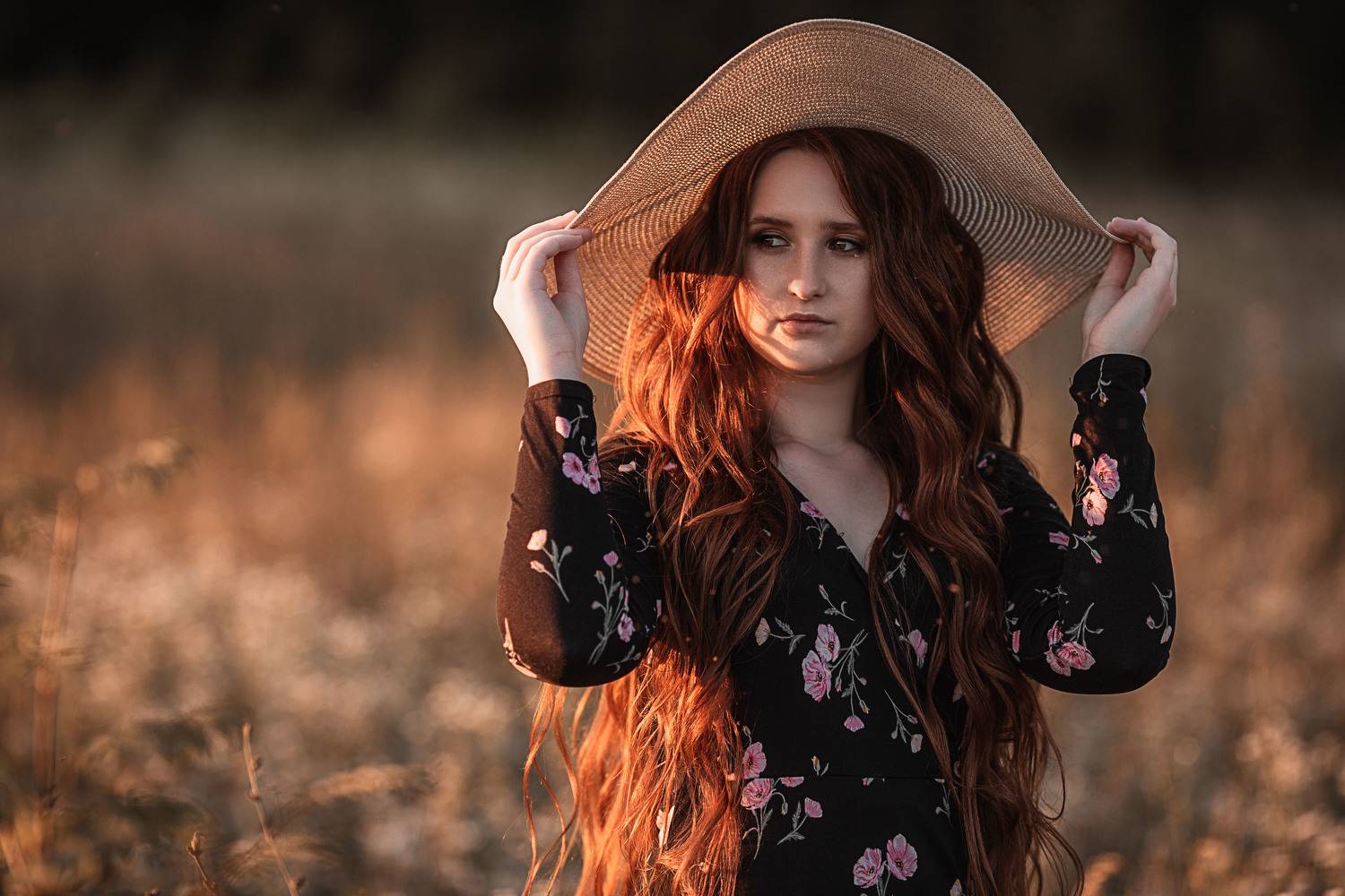 девушка, модель, портрет, фотосессия, природа, лето, солнце, закат, girl, model, portrait, photo, nature, summer, sun, sunset, dress, платье, макияж, make-up, поле, field, ромашковое поле, Владимир Васильев