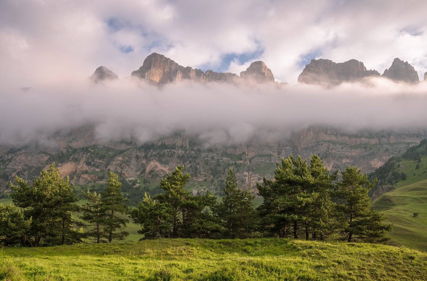 кавказ, ингушетия, скалистый хребет, заповедник, эрзи, рассвет, июль, Николай Мысливцев