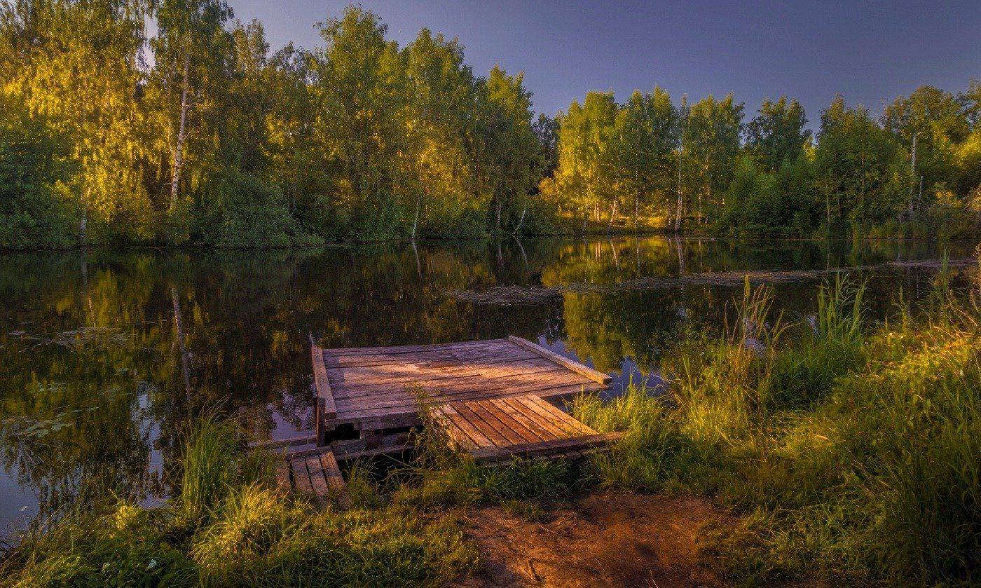 омут,река,мостки,кострома, Елена Рубинская