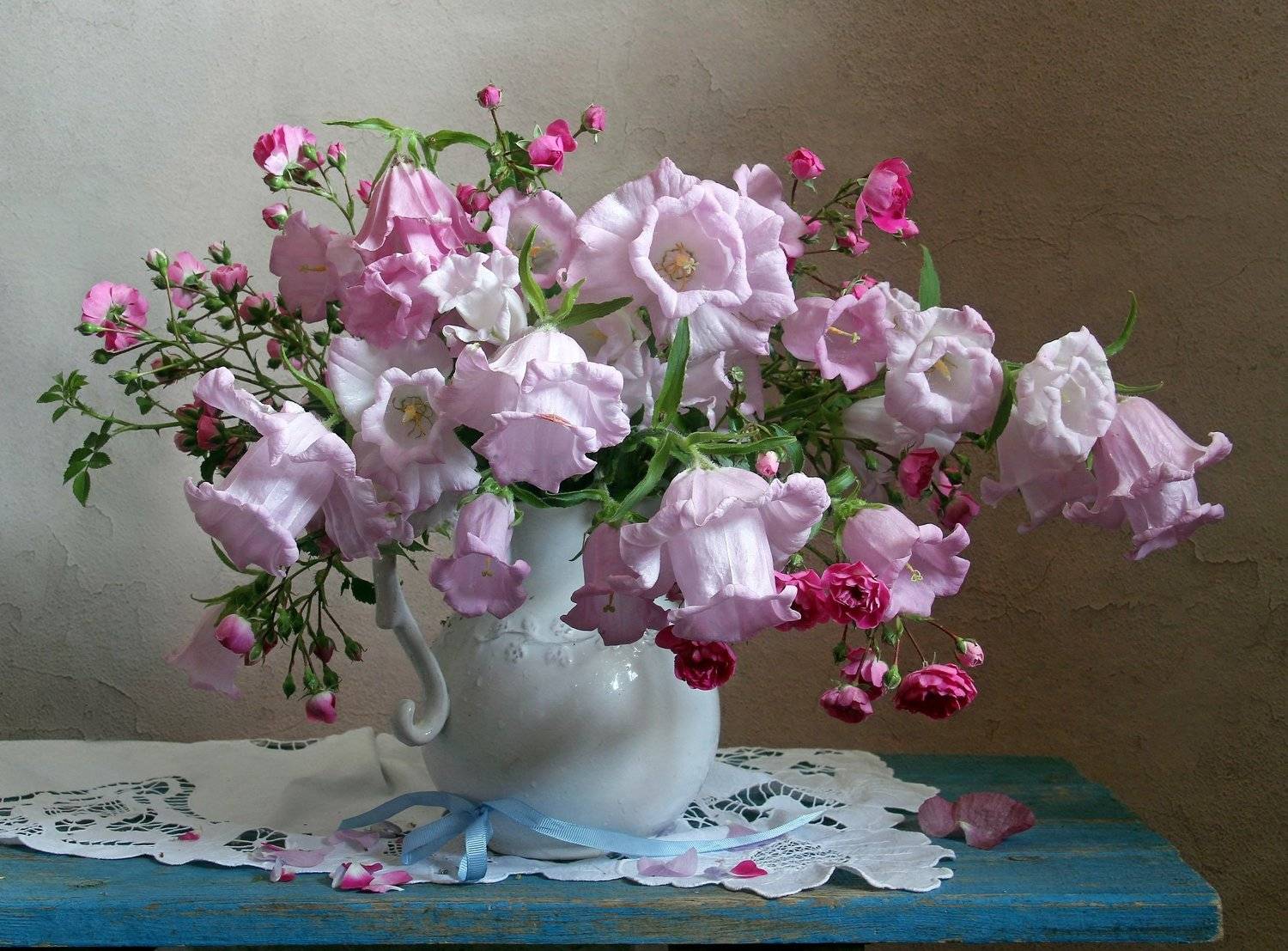 лето,  цветы, натюрморт, колокольчики, марина филатова, Марина Филатова