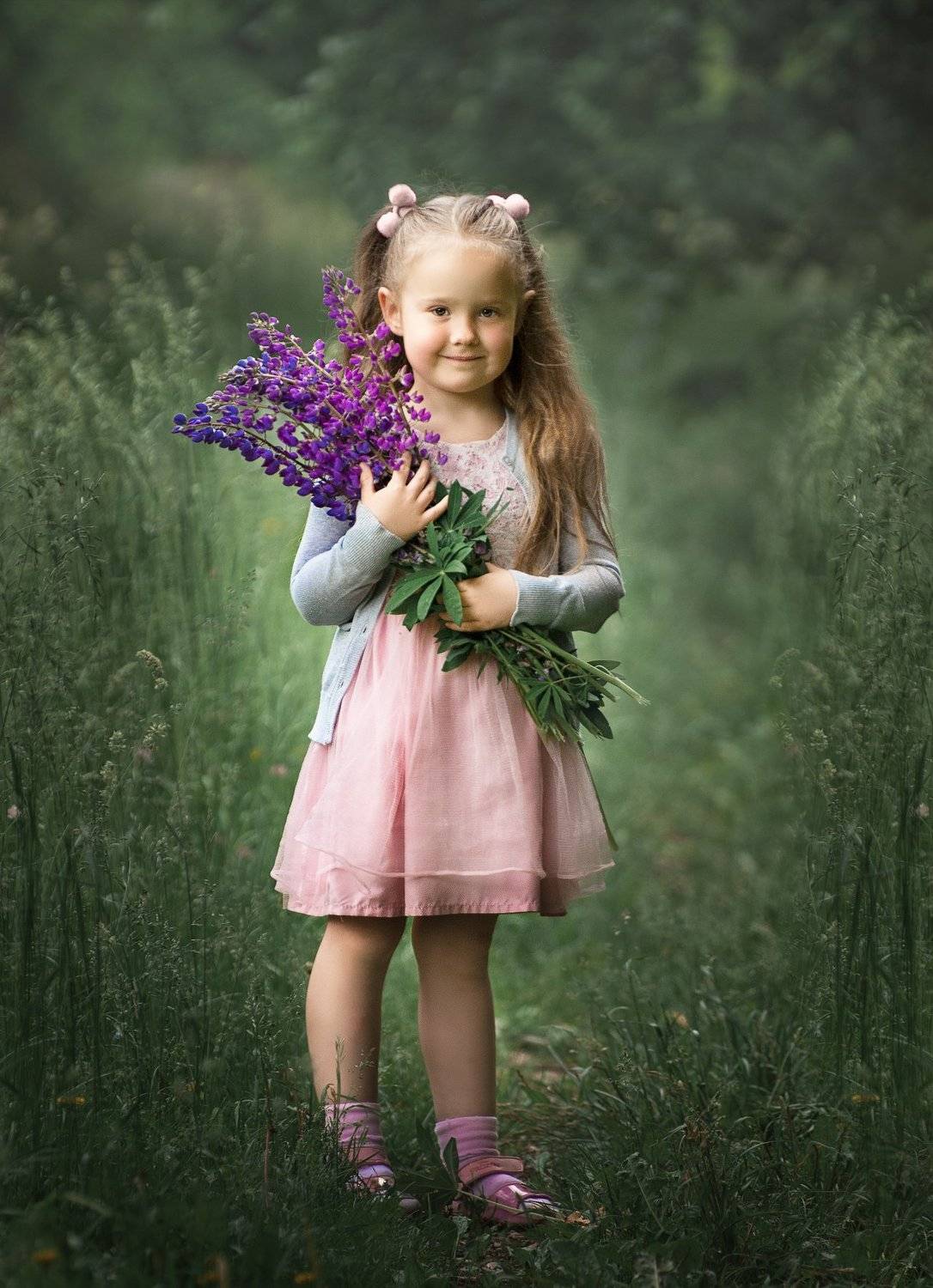 девочка,люпин,лето,summer,girl,kid, Vilma Arlauskaite Buloviene