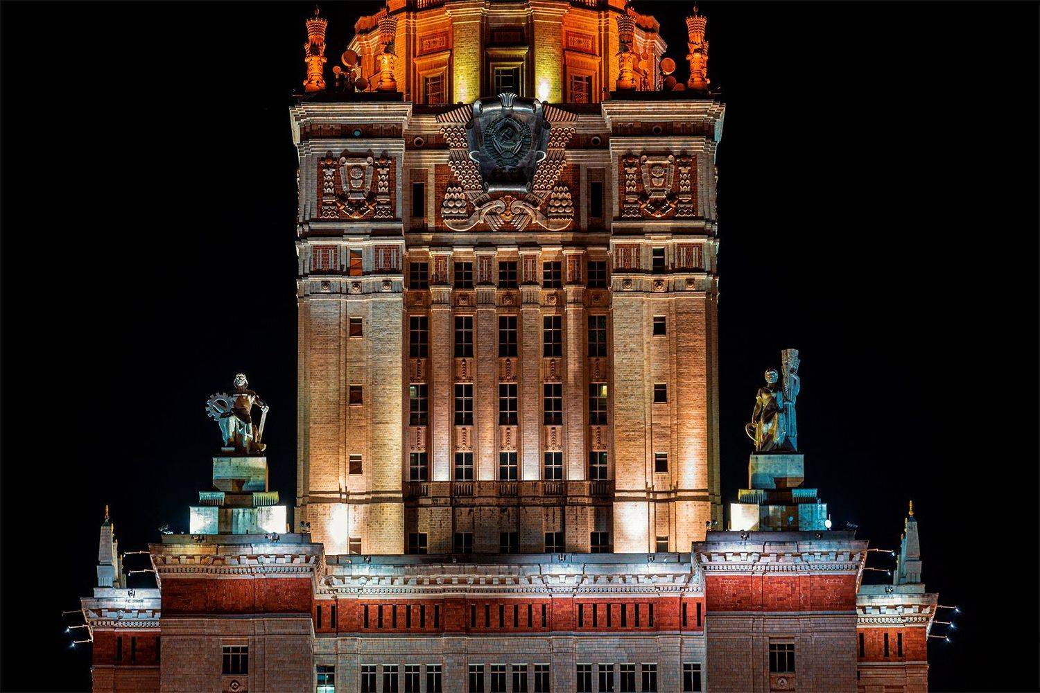 мгу, архитектура, ночь, Юрий Шурчков