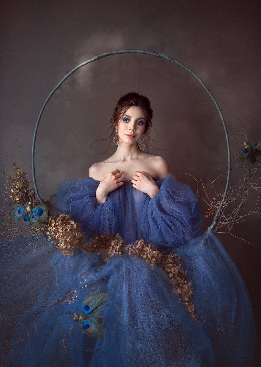 портрет, женскийпортрет, декор, домашняяфотосессия, женщина, цветок, Валентина Попова