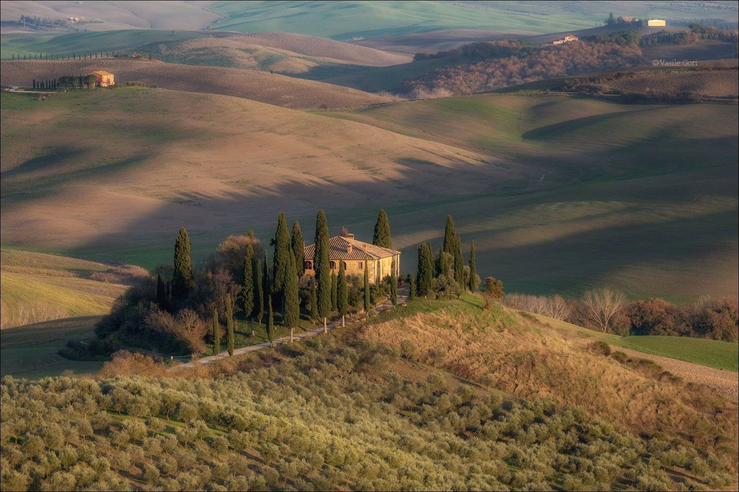 italy,san quirico d \' orcia,italia,вечер,италия,тоскана,кипарис,toscana,осень,tuscany,cipressi,belvedere, Василий Гори