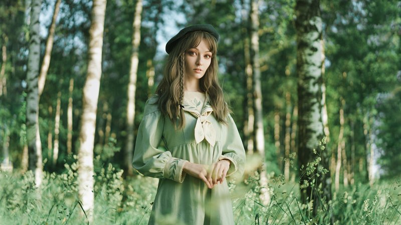 Портрет, косплей, готик-лоли, 35мм Травянная Булка фото превью