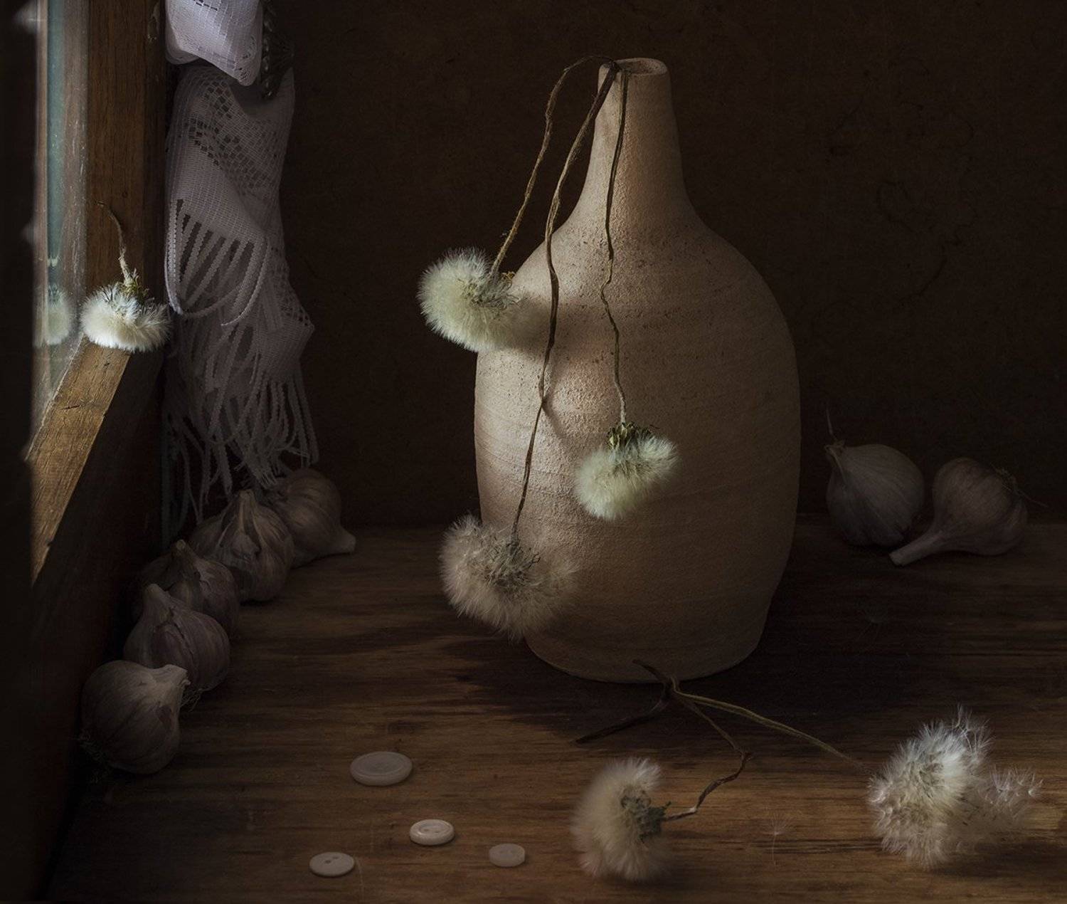 натюрморт,одуванчики, Елена Рубинская