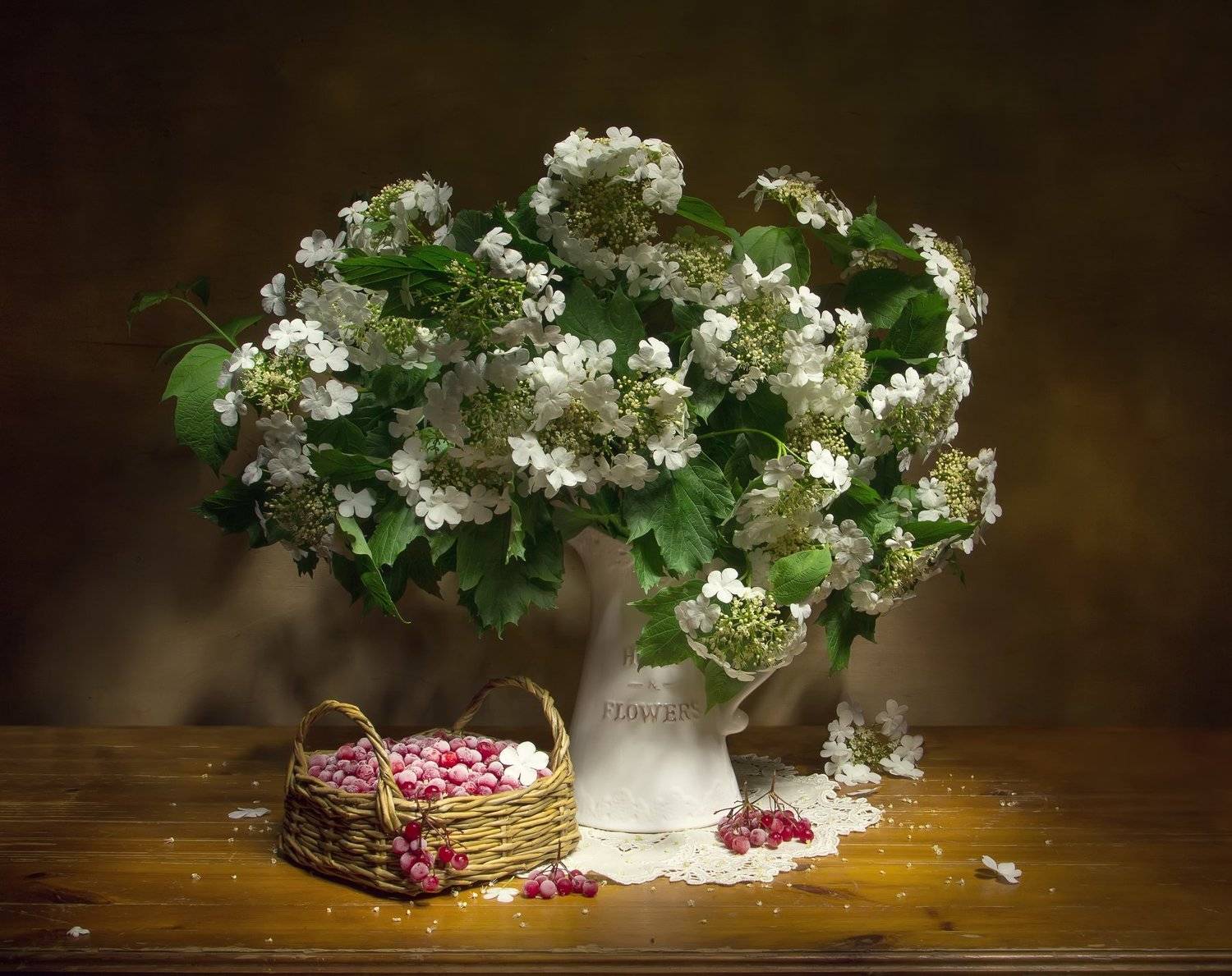 натюрморт, калина, Татьяна Феденкова