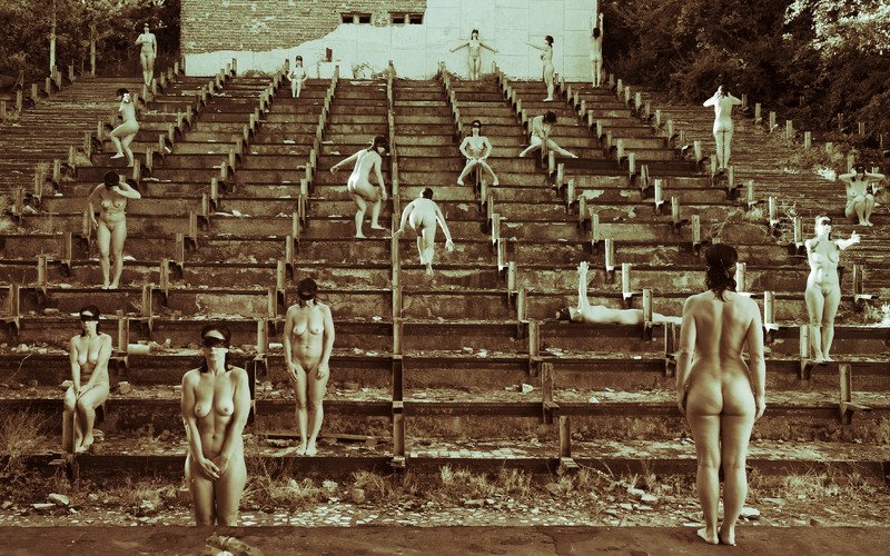 картина художник современное искусство творчество эротика ню постмодерн идея Прятки фото превью