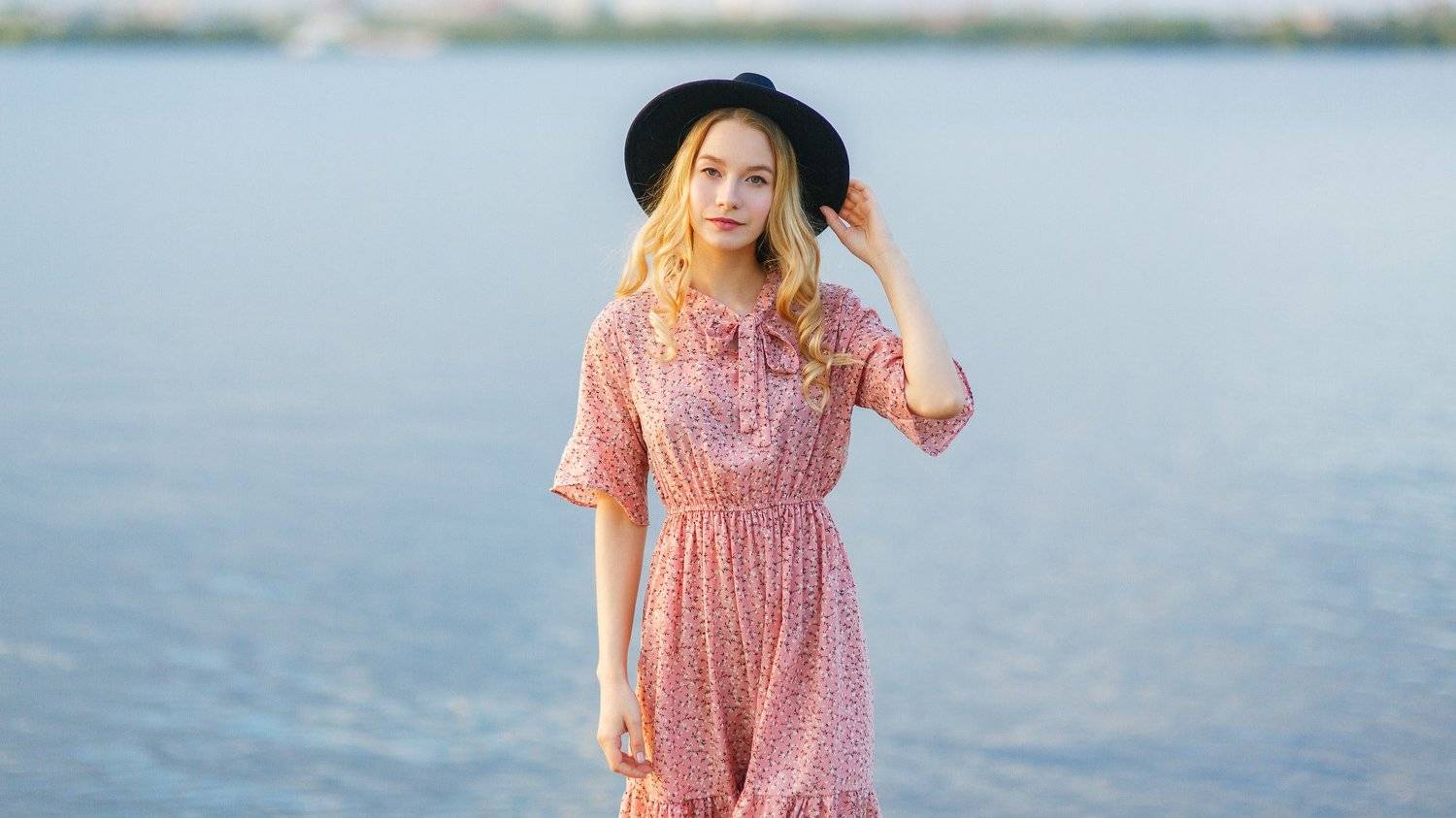 portrait,nature, model, russian girl, sunset, water, Павел Возмищев