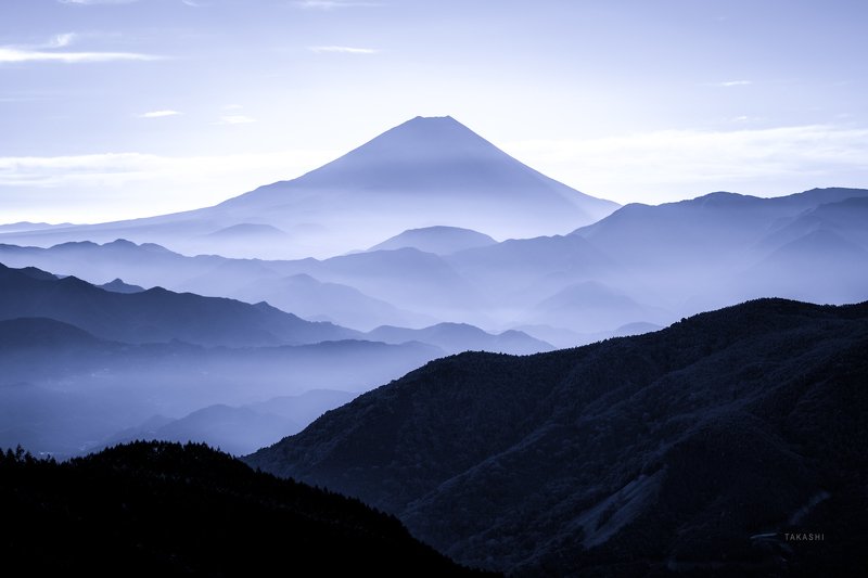 Fuji,Japan,mountain,haze,gas, Mountains фото превью