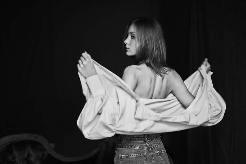 портрет, эмоции, взгляд, красивая, робко, нежно Настя фото превью