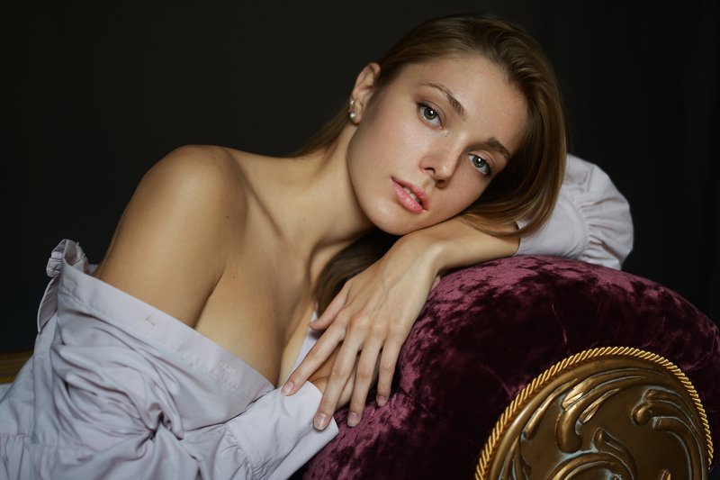 портрет, эмоции, взгляд, красивая, робко, нежно Настя фото превью