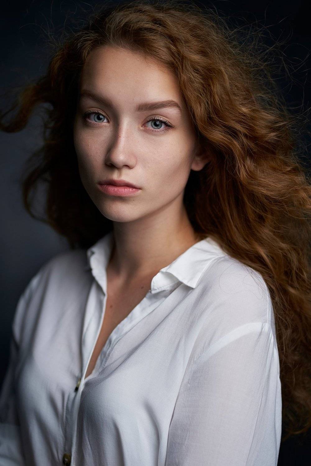 portrait, girl, lowkey, black, beautiful, pretty, eyes, lips, redhead, freckles, ginger, рыжая, портрет, девушка, Наташа Высоцкая