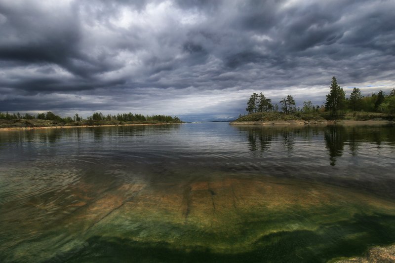 карелия, ладожские шхеры, ладога, тучи, гроза Гроза ушла фото превью