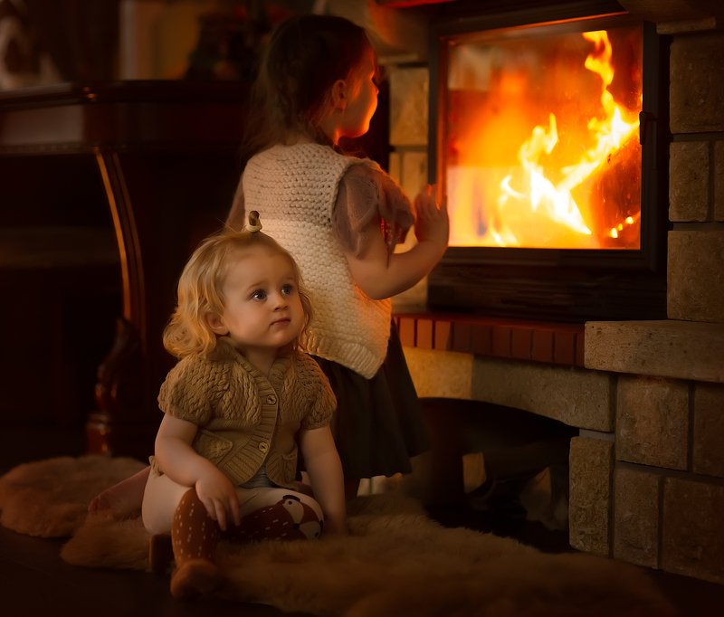 Вечер у камина фото превью