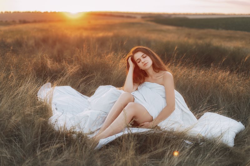 Закатное утро фото превью