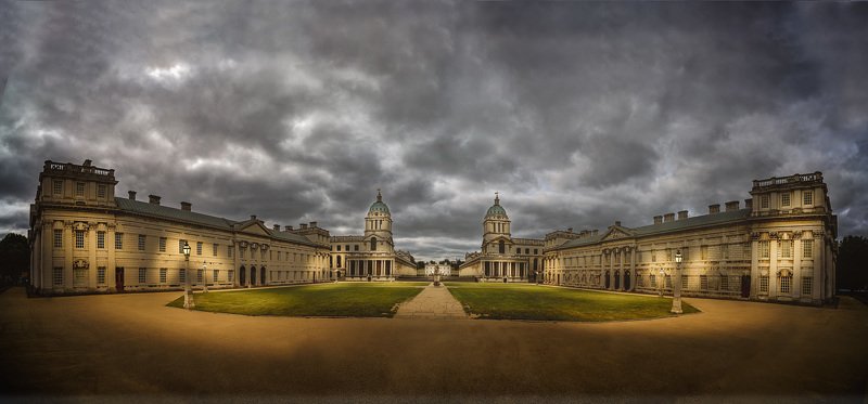 College, hospital, london, museum, painted ceiling, dome, buildings Old Royal Naval College - London фото превью