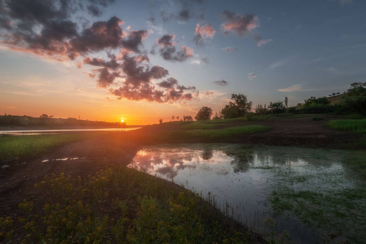 крым, Симферополь, закат, Аянское водохранилише, Наташа Фирсова