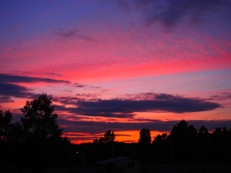 закат, Владивосток, Россия, Родина о красивом небе фото превью