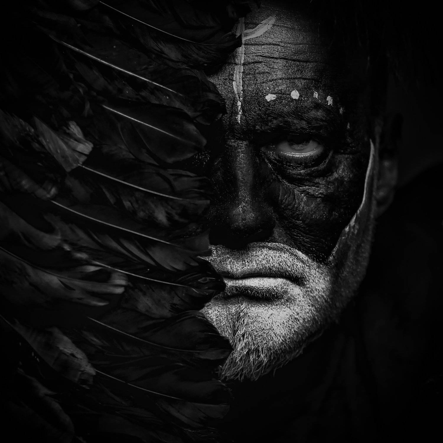 viking , selfie , bw, portrait ,, Tomasz Slawinski