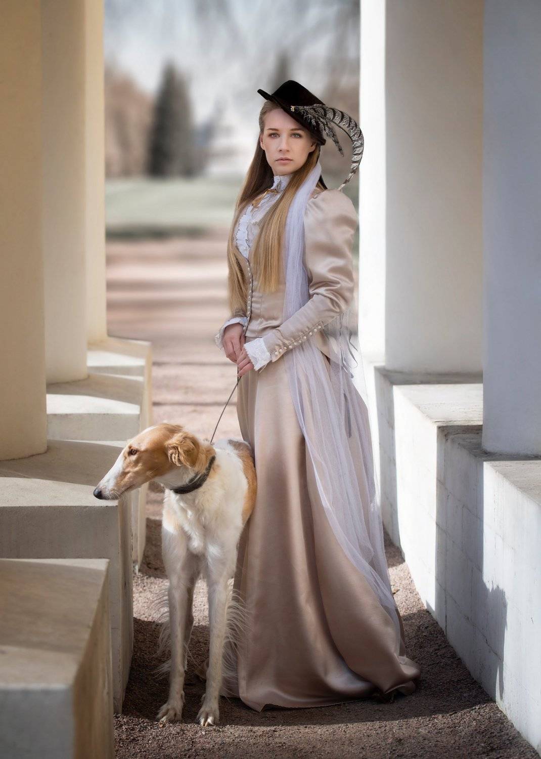 artphoto, fineart, fairytale, portrait, девушка, модель, сказка, артфото, артфотография, портрет, борзая,аристократ,съемкасживотными, Evgeniya Fedorova