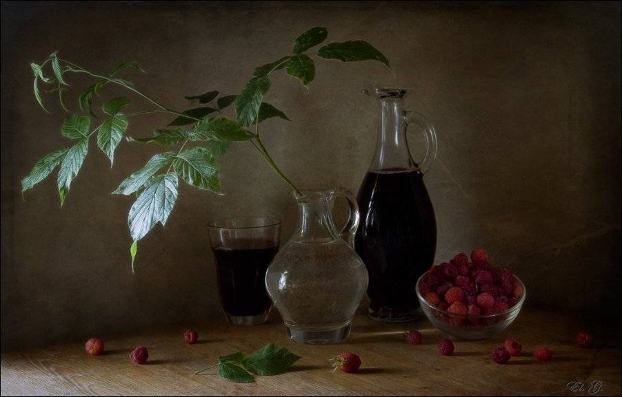 натюрморт, малина, ягоды, бутылка, вино, лето, стакан, raspberry, fruit, still, life, summer, wine, glass, bottle, El. G.