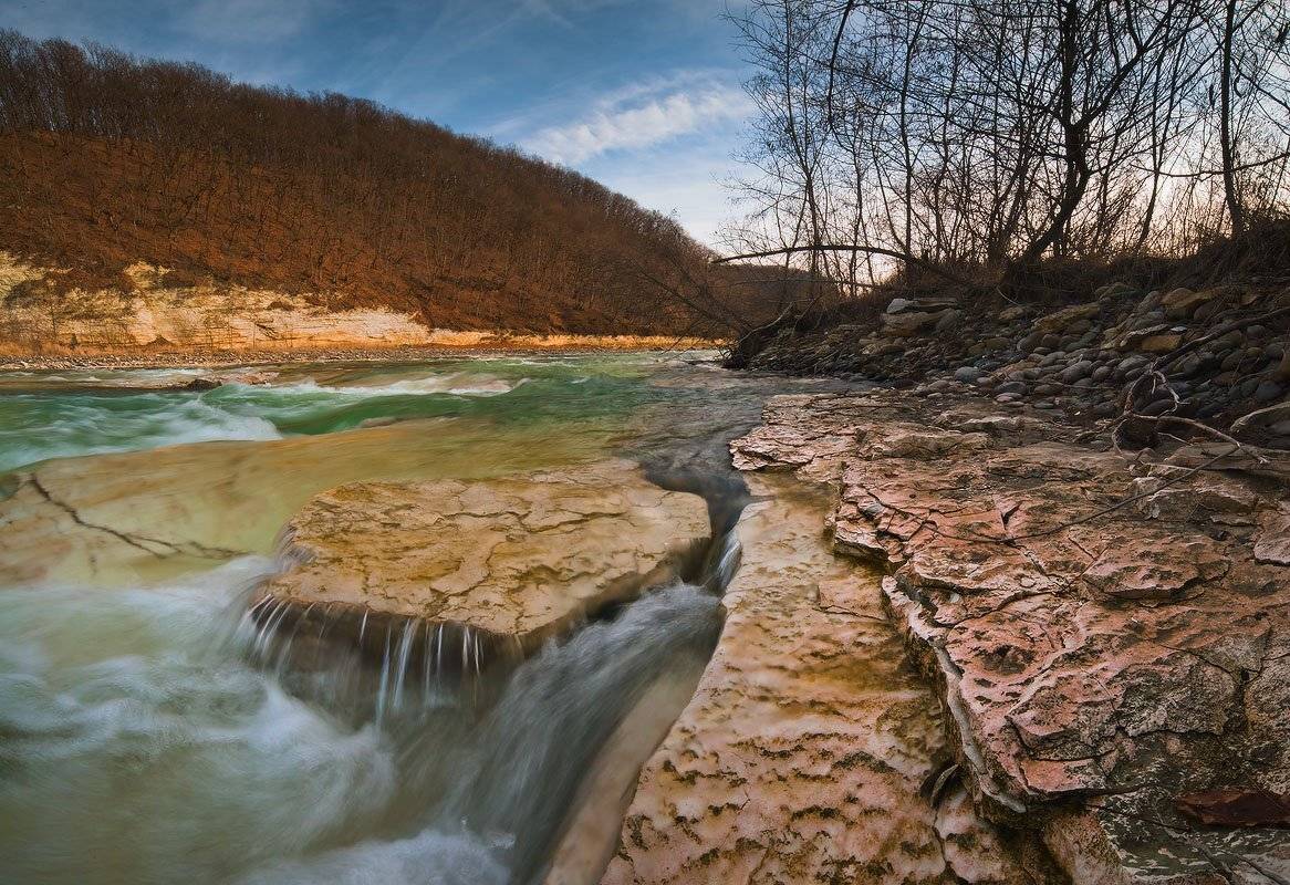 река, малая, лаба, хрупкий, берег, Николай Мысливцев