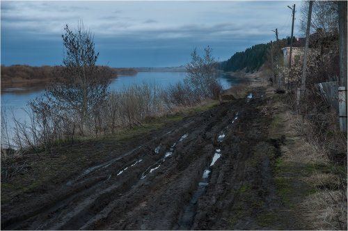 Рассвет в городке Чердынь