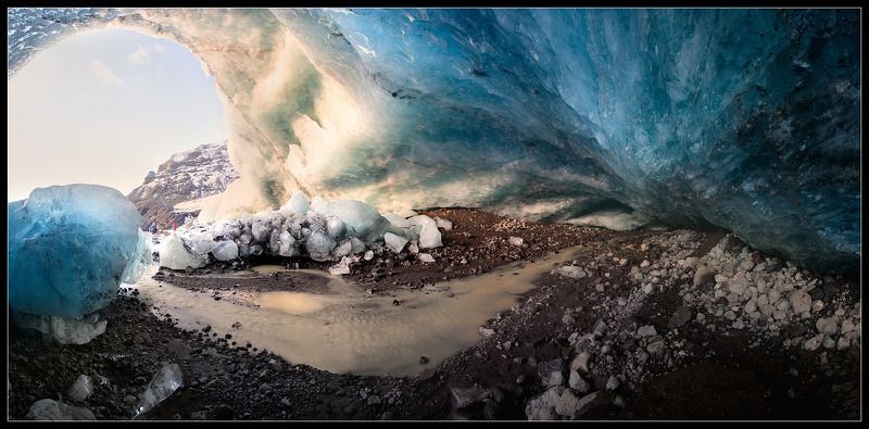 исландия, лед Ледяная пещера Исландии. фото превью