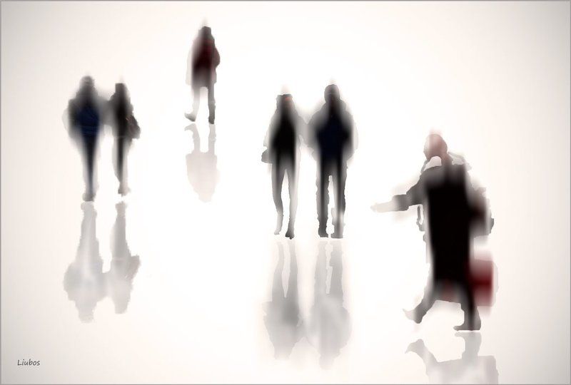 foto liubos, европа, коллаж прохожие, улица *** фото превью