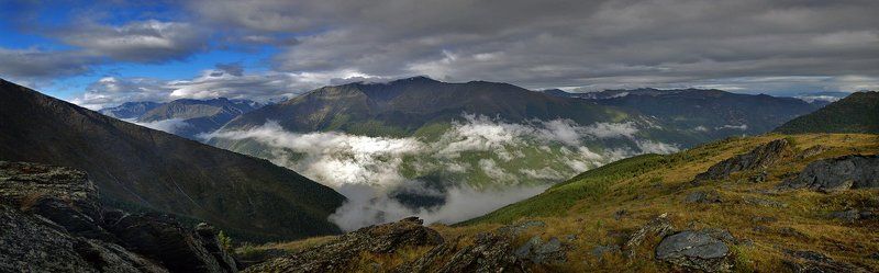 алтай, горы, облака Бескрайние воды, горы, облака и просторы фото превью