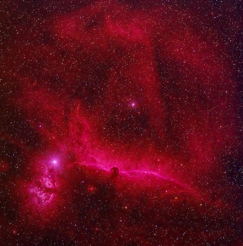 Астрономия, Звёзды, Небо, Ночь, Туманность Конская Голова фото превью