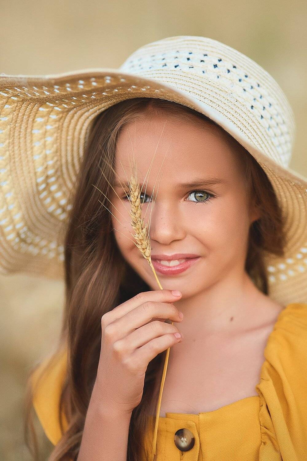 детский портрет, детская фотография,  красавица,дети модели, пшеница, дети модели москва, Анастасия Чупико