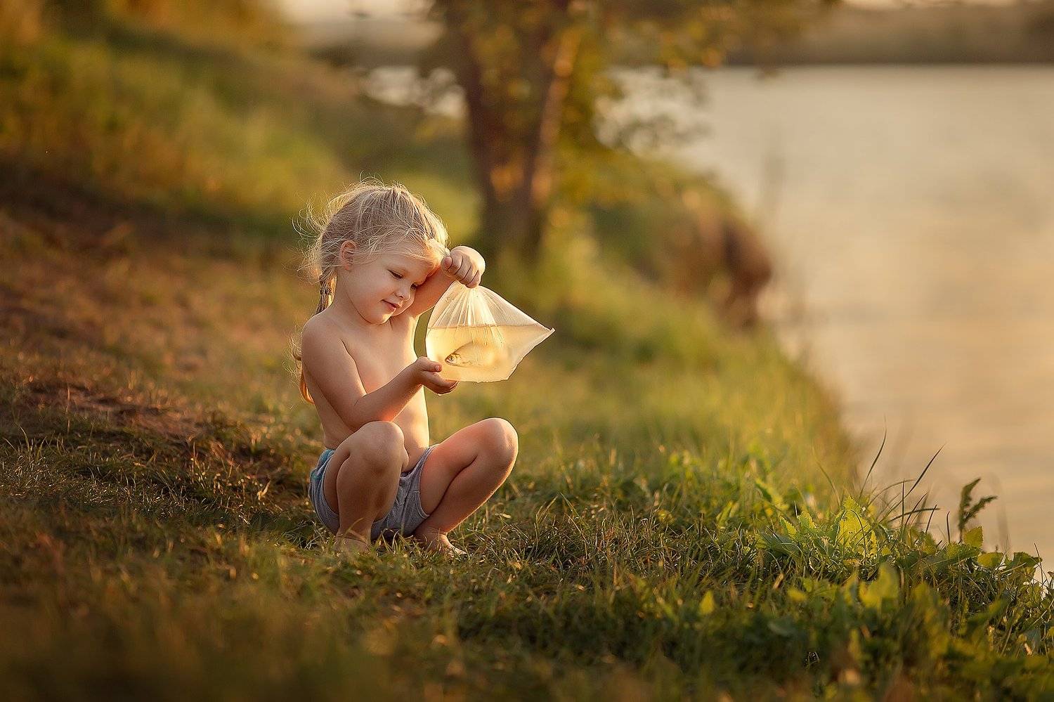 рыбка рыбак рыбачек девочка, Екатерина Белоножкина