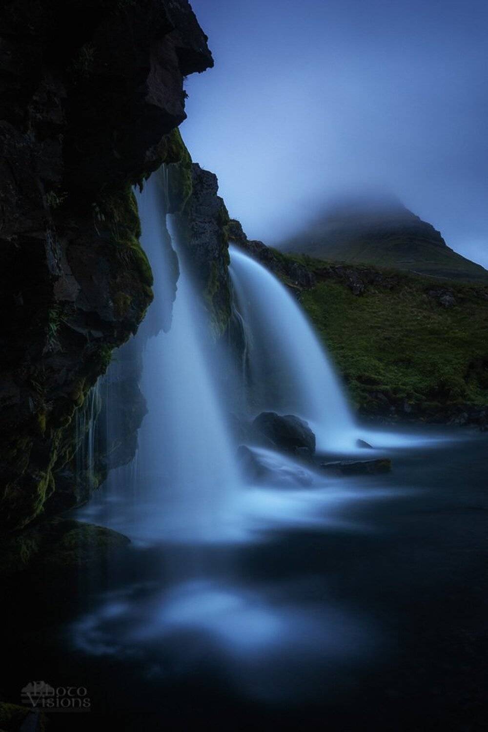kirkufell,iceland,landscape,waterfall,river,night,, Adrian Szatewicz