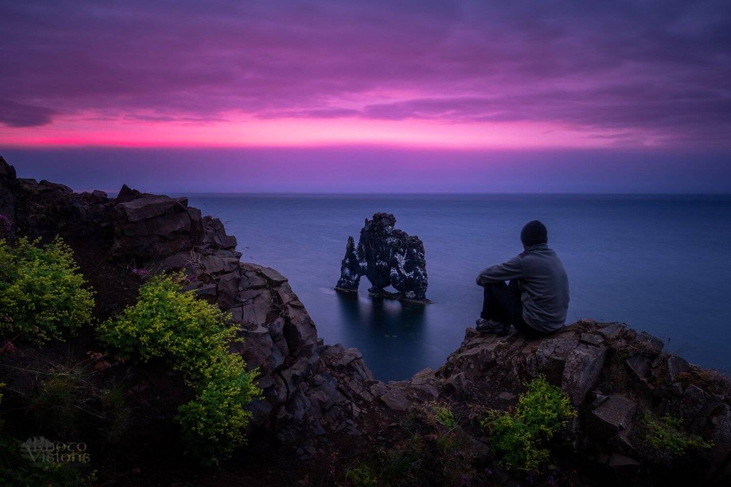 iceland,hvitserkur,sunset,coast,shore,sea,summer, Adrian Szatewicz