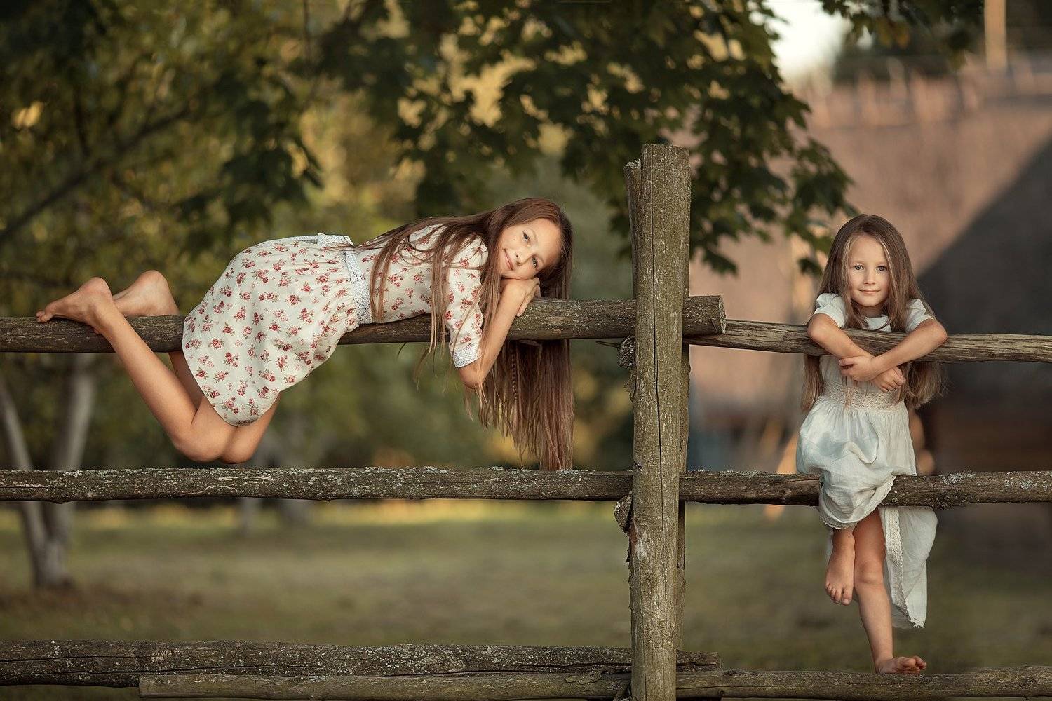 Девочки, лето, каникулы, деревня, отдых, сестры, Людмила Бобровская