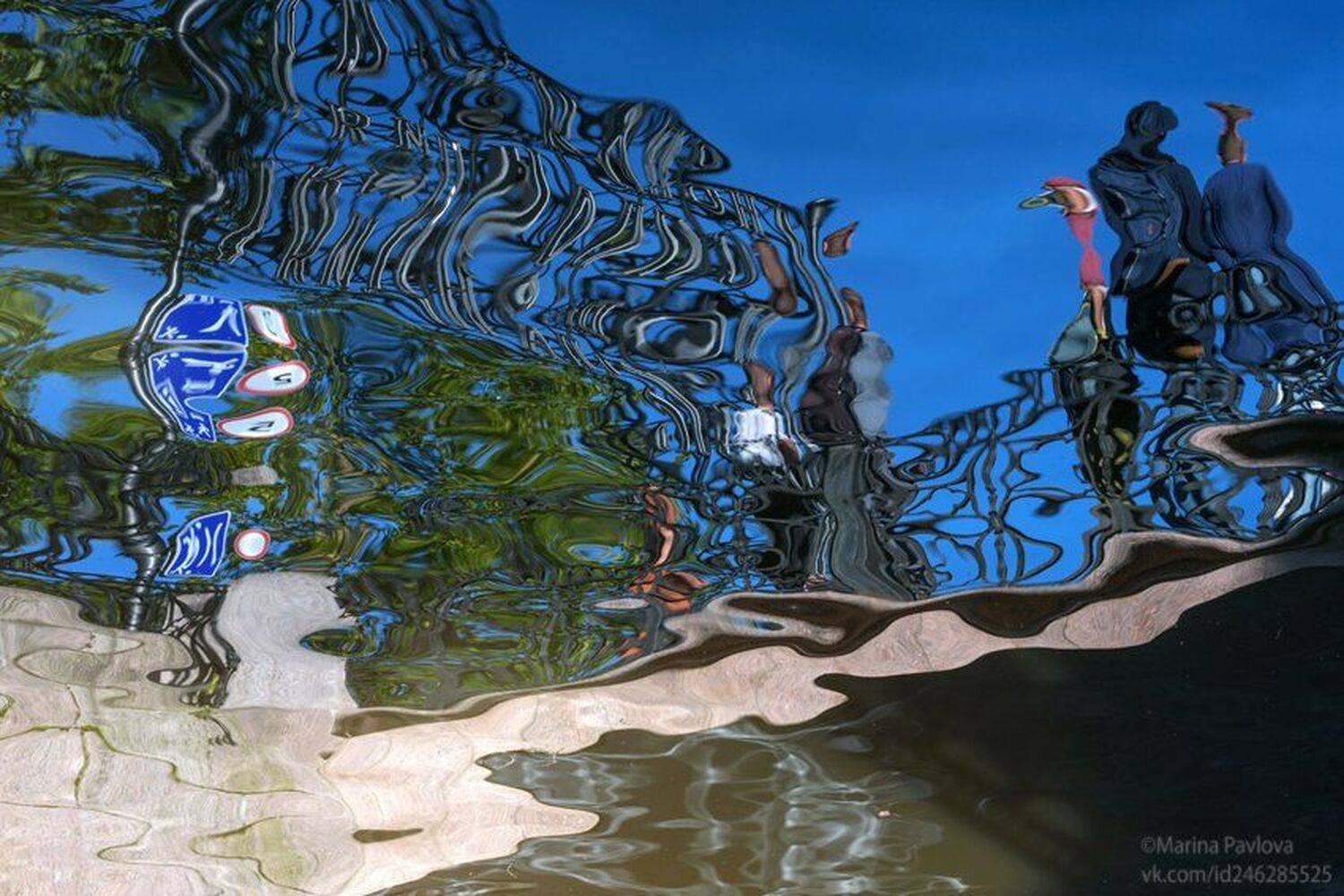 город, петербург, остров новая голландия, отражения на воде, абстракция, акваабстракция,акваграфика, парейдолия, Марина Павлова