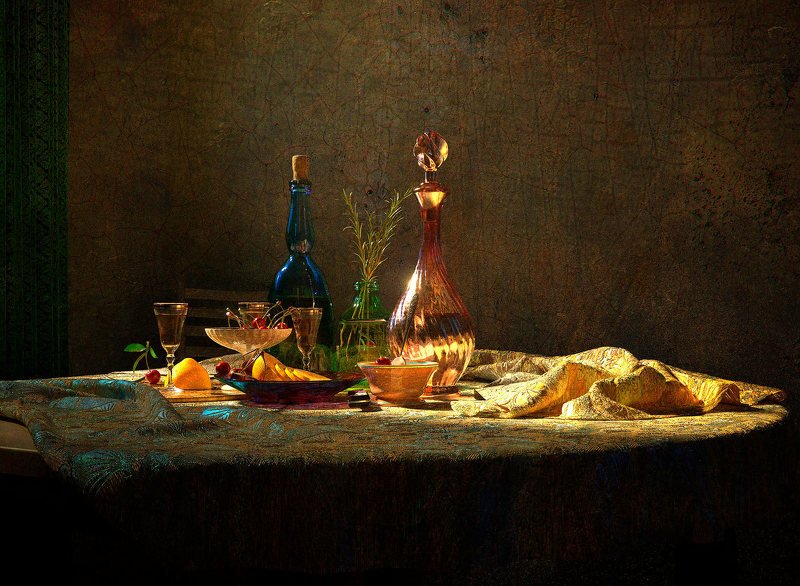 3ds max  photoshop  вишня  натюрморт Кислая вишня. фото превью