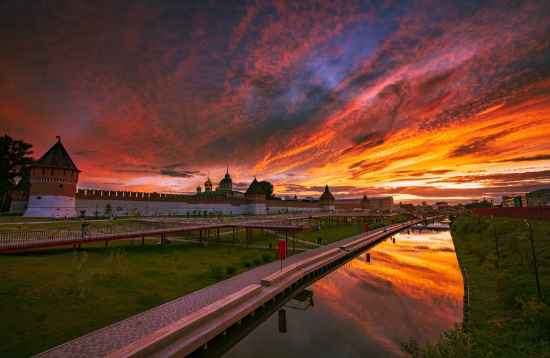 Закат над Тульским Кремлем фото превью