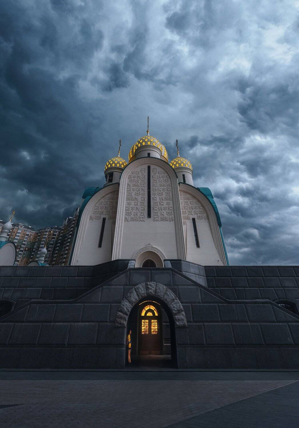 мякинино, гроза, церковь, небо, пасмурно, свет, dramatic sky, Анастасия Мазурева