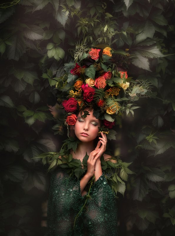 девочка, портрет, сказка Нимфа фото превью