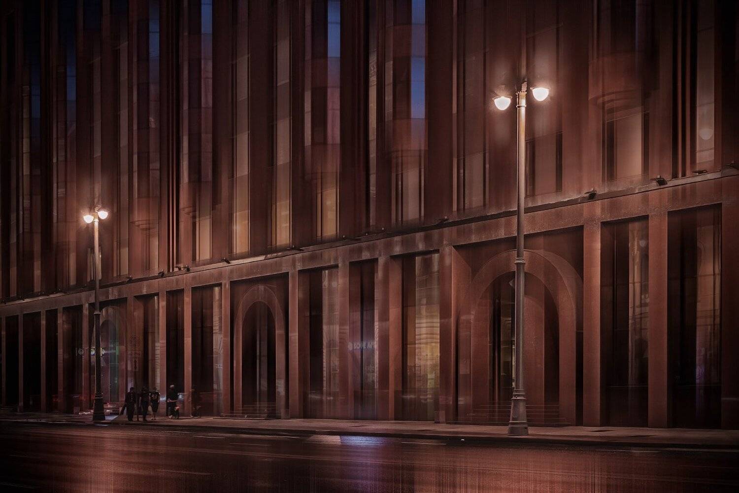 вечер, город, москва, улица, Виктор Климкин