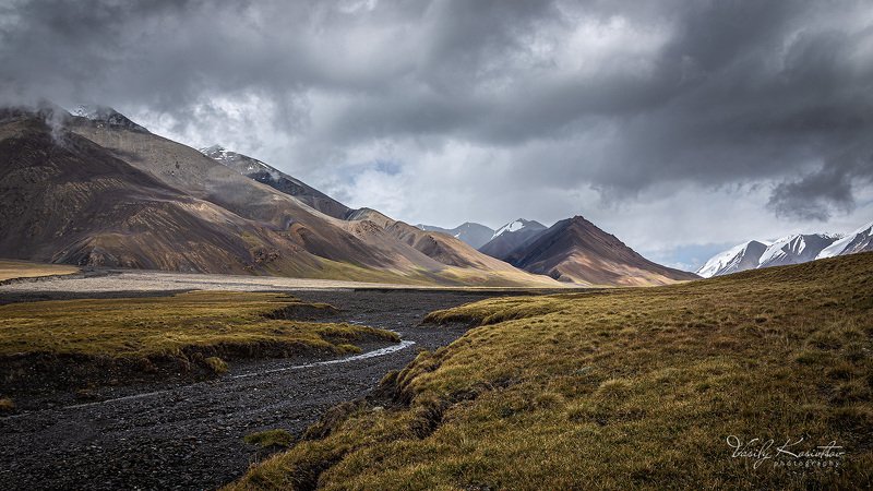 кыргызстан, горный массив ак-шийрак, долина реки карасай, июль 2020 ... про июльское утро фото превью