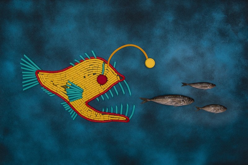 creative, conceptual, stilllife New monster of the sea фото превью