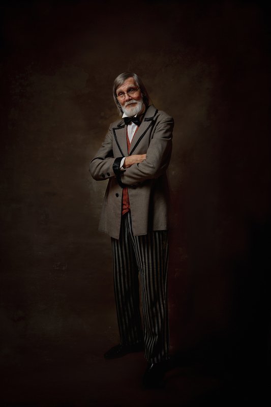 портрет, модель, арт, art ,model, popular Пожилой джентльмен фото превью