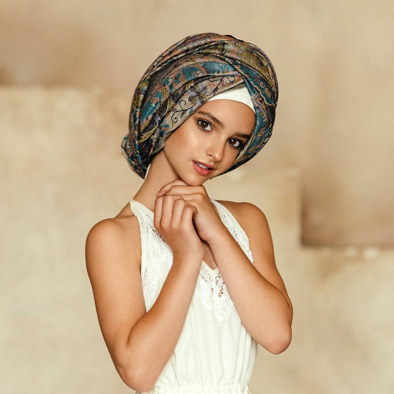 девушка, портрет, милая, cute, girl, portrait, тюрбан, чалма, Тимофей Смирнов